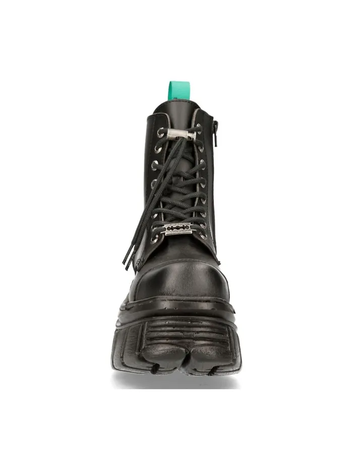 Women Ankle Boot Metallic MNewmili083Vs2 New Rock Military