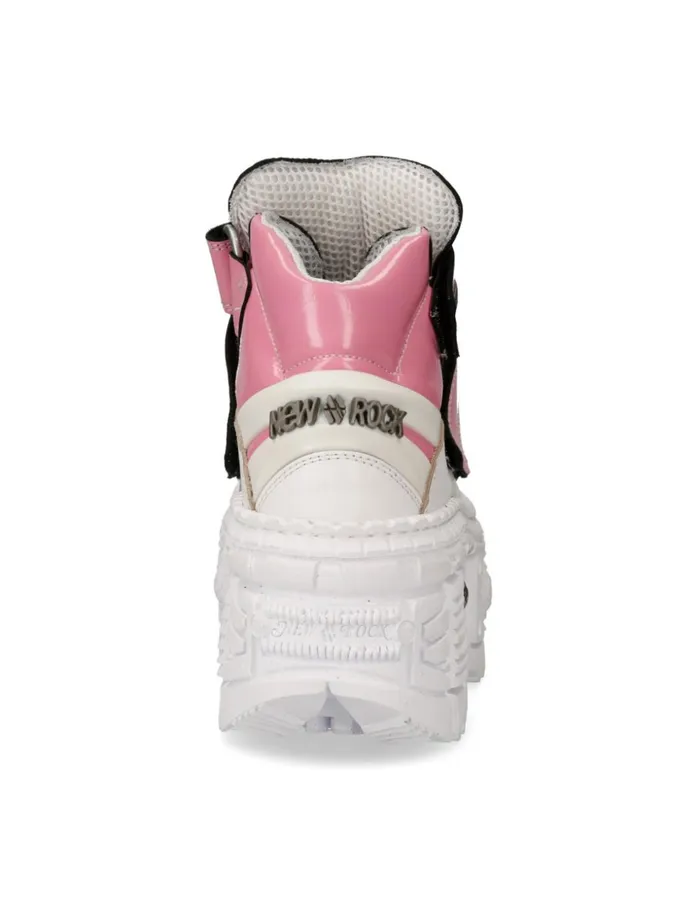 Women Ankle Boot Tank MWall009C4 New Rock Platform