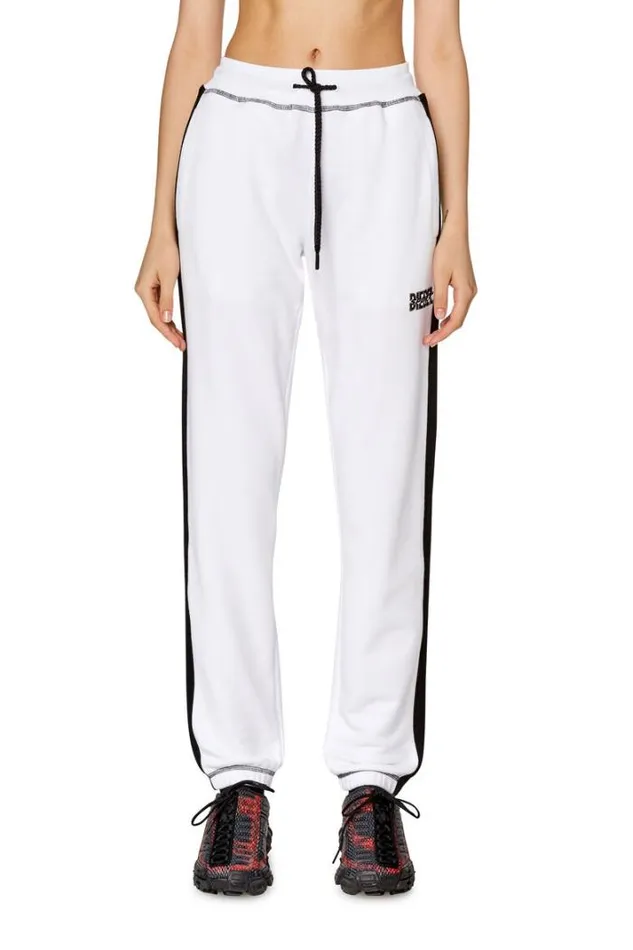Women AwsbEleanorHt40 White Diesel Trousers And Shorts Women AwsbEleanorHt40 White Diesel Trousers And Shorts