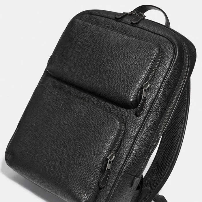 Women Backpacks Coach Gotham Backpack Black Copperblack