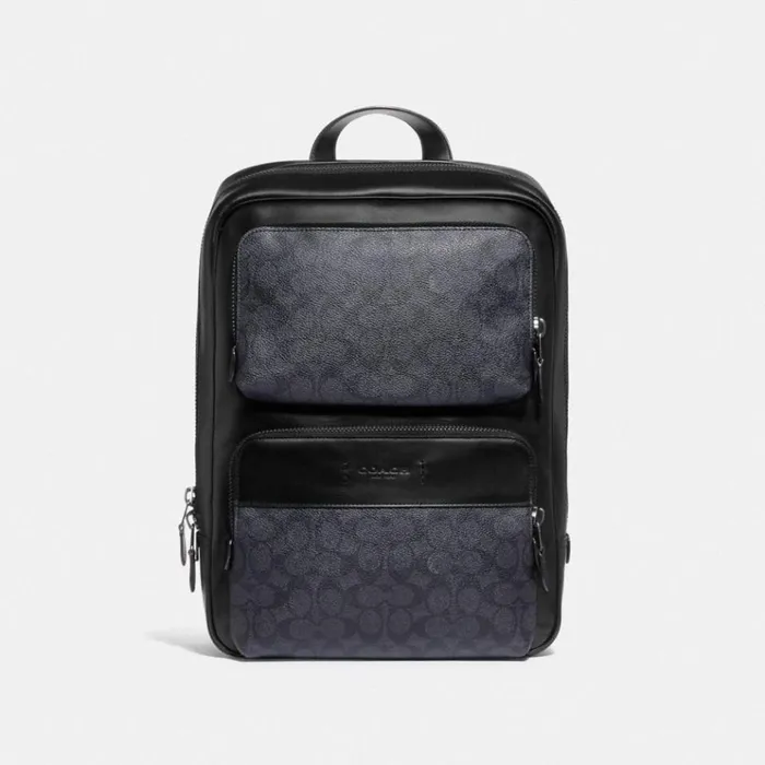 Women Backpacks Coach Gotham Backpack In Signature Canvas Black Coppercharcoalblack Women Backpacks Coach Gotham Backpack In Signature Canvas Black Coppercharcoalblack