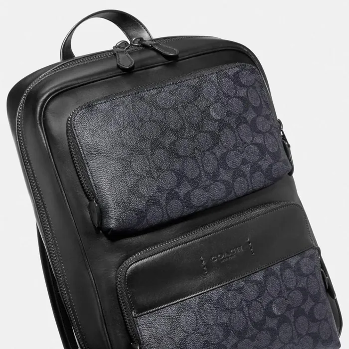 Women Backpacks Coach Gotham Backpack In Signature Canvas Black Coppercharcoalblack Women Backpacks Coach Gotham Backpack In Signature Canvas Black Coppercharcoalblack