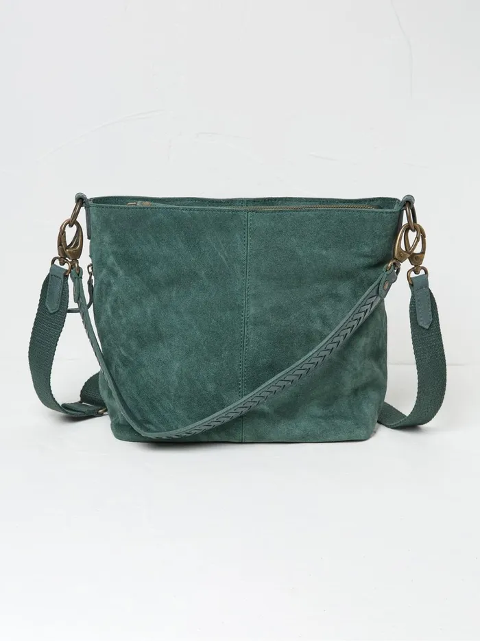 Women Bags and Purses Fat Face Green The Valletta Bag