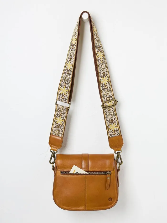 Women Bags and Purses Fat Face Sadie Brown Satchel Bag