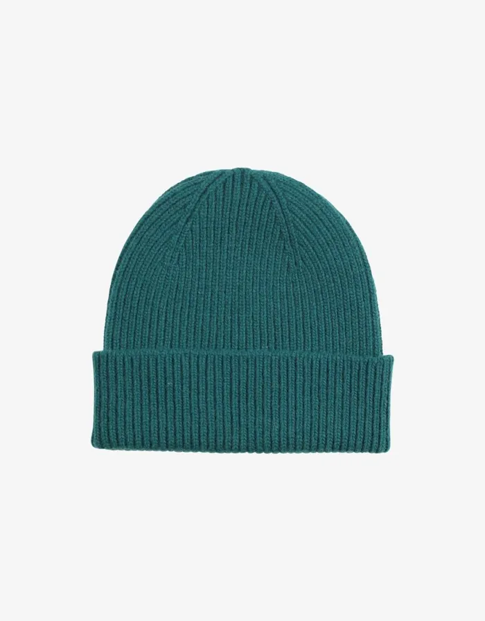 Women Beanies Colorful Standard Merino Wool Beanie Ocean Green