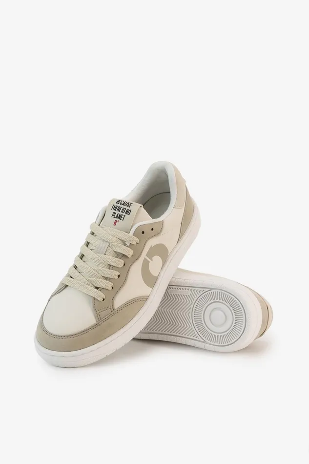 Women Beige Deia Vegan Leather Trainers Ecoalf Sneakers