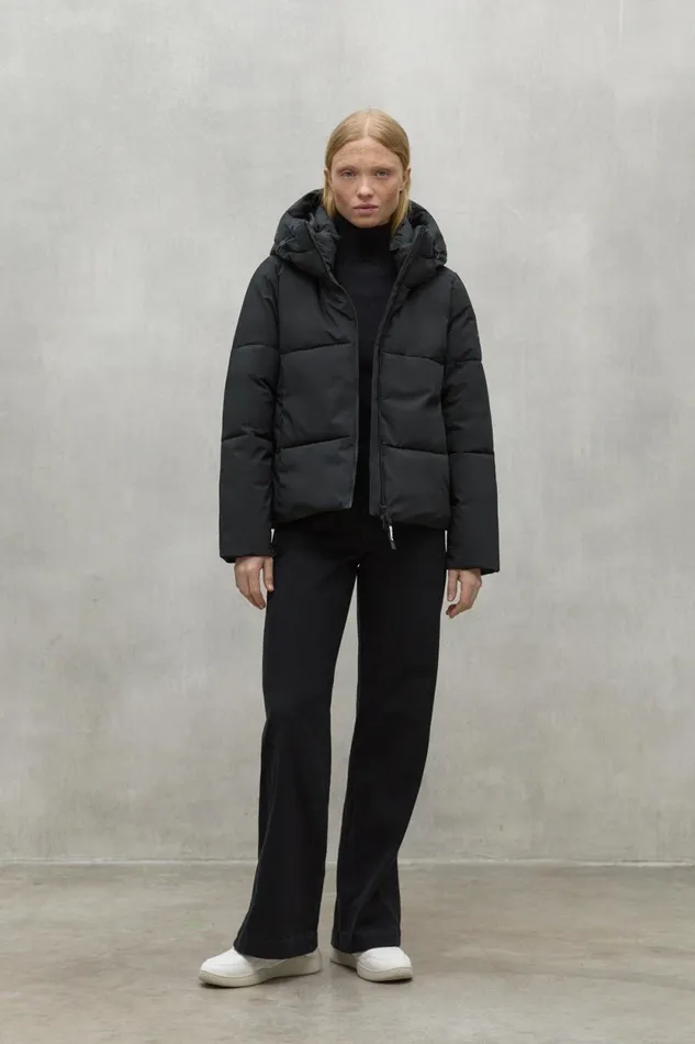 Women Black Ipala Jacket Ecoalf Coats And Jackets