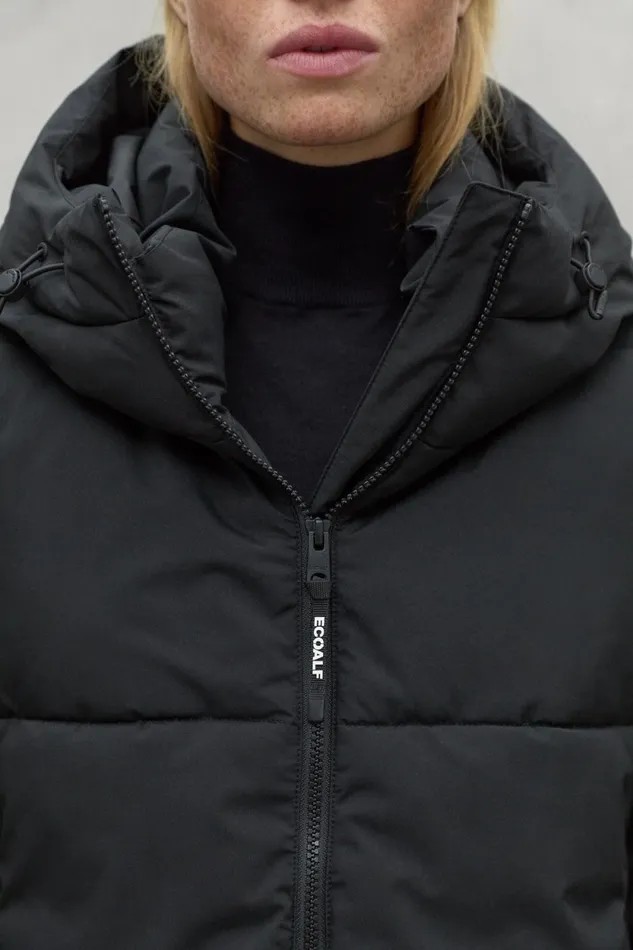 Women Black Ipala Jacket Ecoalf Coats And Jackets