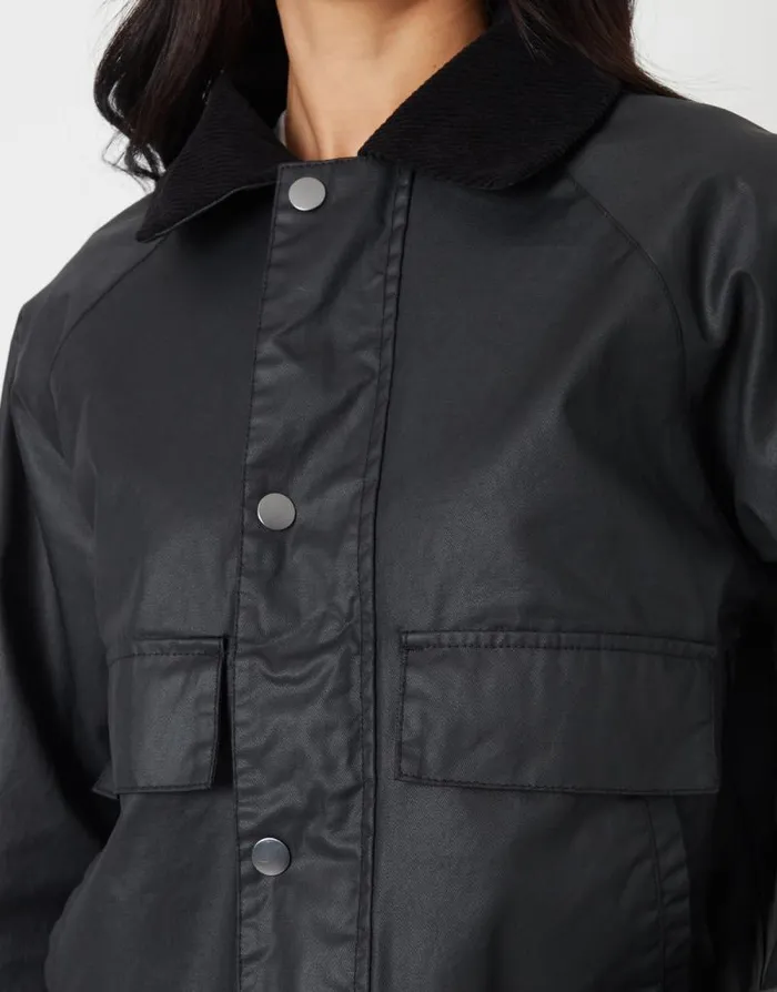 Women Black Waxed Jacket Threadbare Jackets Women Black Waxed Jacket Threadbare Jackets