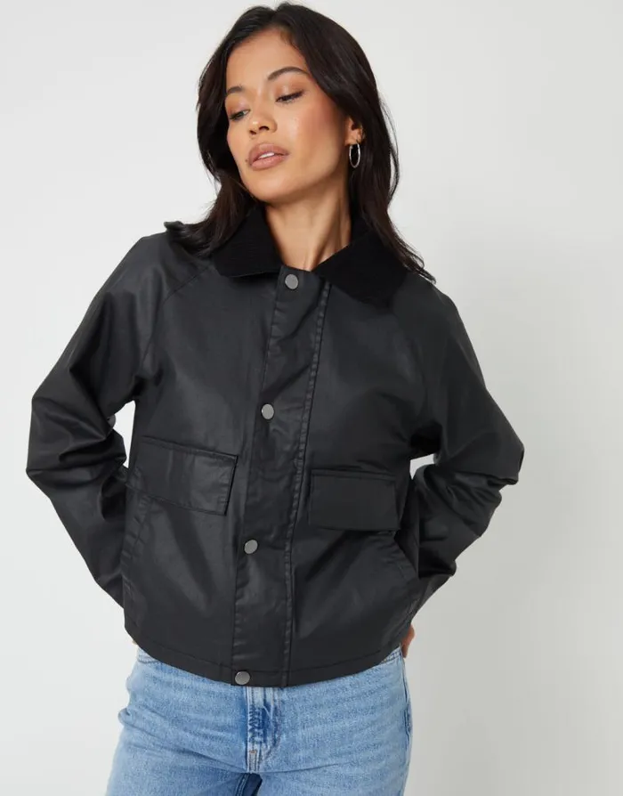 Women Black Waxed Jacket Threadbare Jackets Women Black Waxed Jacket Threadbare Jackets
