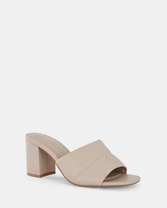 Women Block Heels NOVO Shoes FINNICK WHITE SAND Block Heels