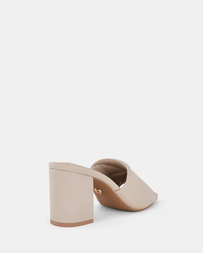 Women Block Heels NOVO Shoes FINNICK WHITE SAND Block Heels