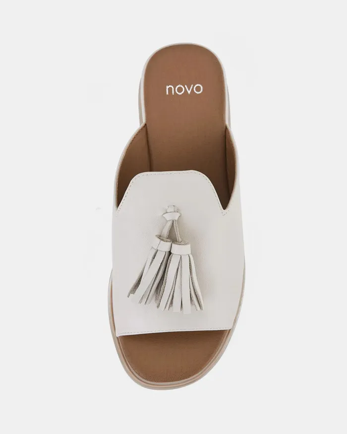 Women BOLLY CREAM Wedges NOVO Shoes