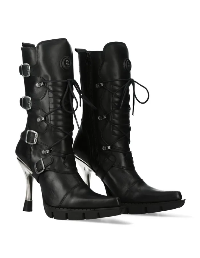 Women Boot Black New M9373S13 New Rock Boots