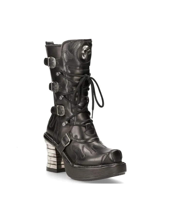 Women Boot Metallic M8591C2 New Rock Boots Women Boot Metallic M8591C2 New Rock Boots