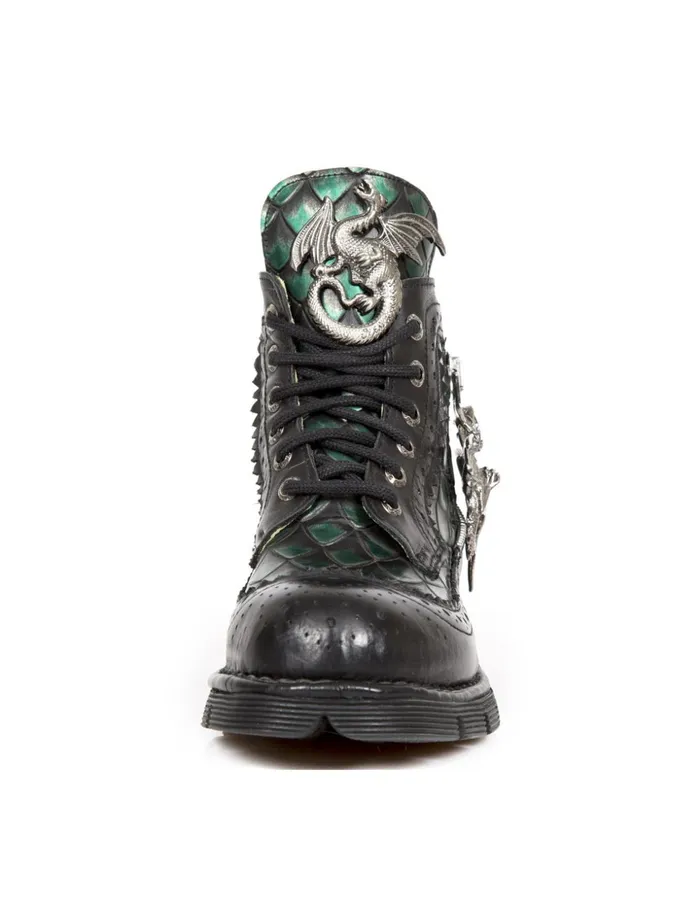 Women Boot Metallic MMili124C1 New Rock Military Women Boot Metallic MMili124C1 New Rock Military