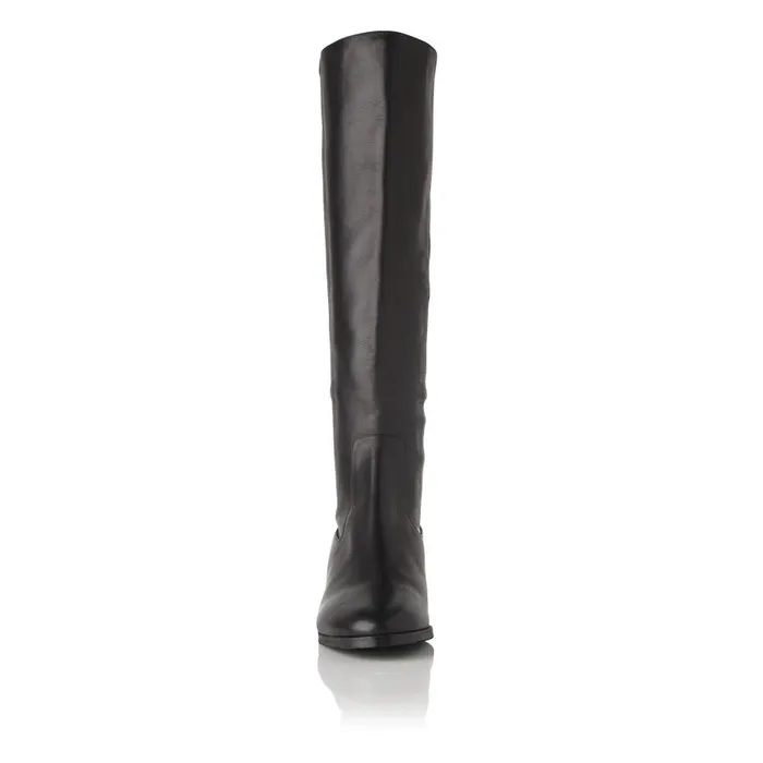 Women Boots LKBennett Bella Black Stretch Leather Knee Boots Black Women Boots LKBennett Bella Black Stretch Leather Knee Boots Black