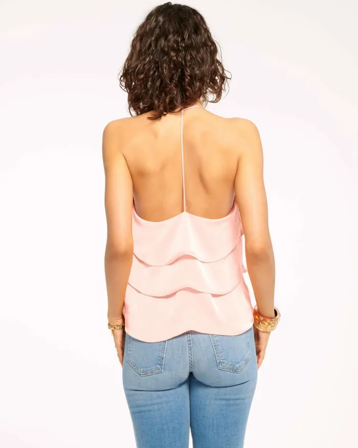 Women Brittany Ruffle Tank Top Navy Ramy Brook Tops Women Brittany Ruffle Tank Top Navy Ramy Brook Tops