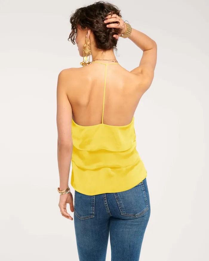 Women Brittany Ruffle Tank Top Navy Ramy Brook Tops Women Brittany Ruffle Tank Top Navy Ramy Brook Tops