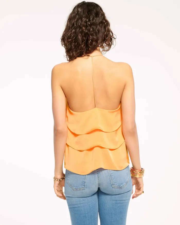 Women Brittany Ruffle Tank Top Navy Ramy Brook Tops Women Brittany Ruffle Tank Top Navy Ramy Brook Tops