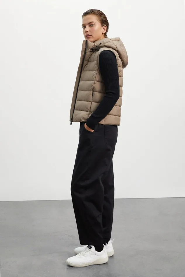 Women Brown Aoraki Vest Ecoalf Vests