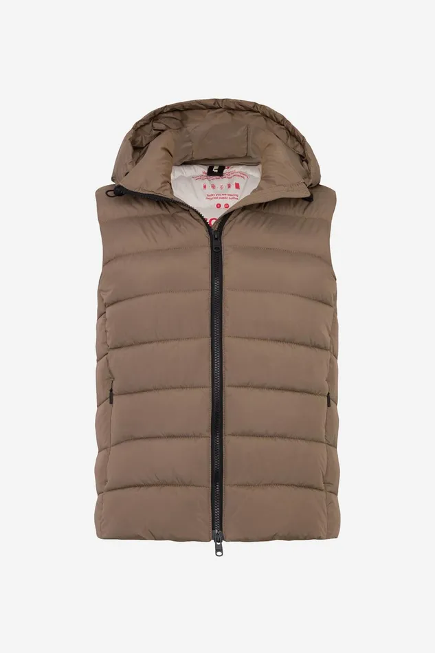 Women Brown Aoraki Vest Ecoalf Vests