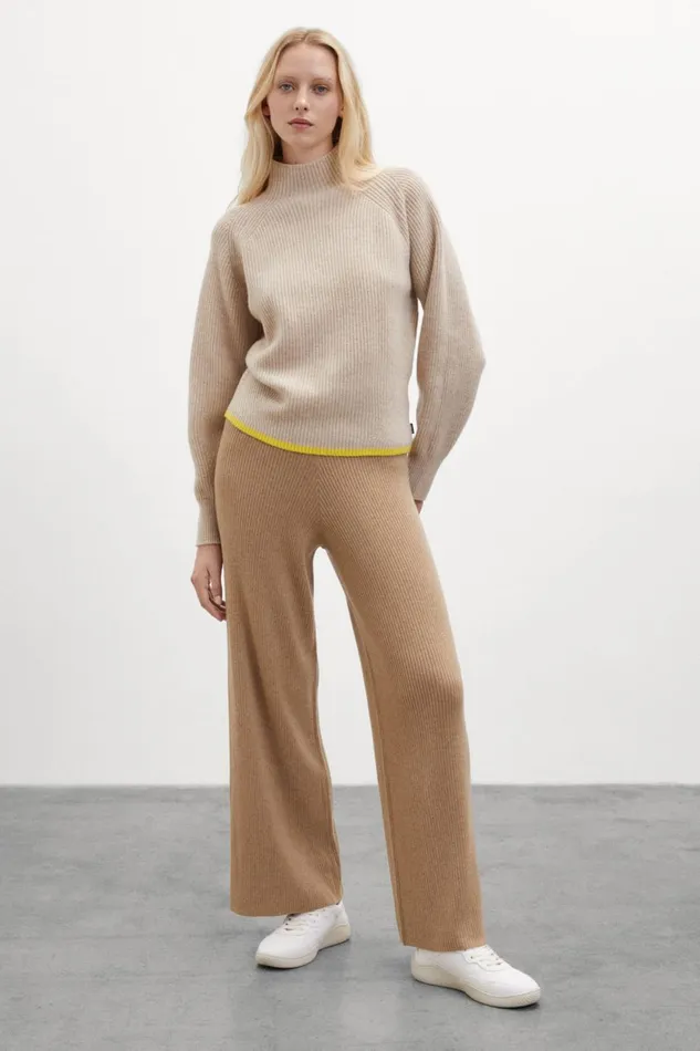 Women Brown Ginko Knitted Jumper Ecoalf Knitwear