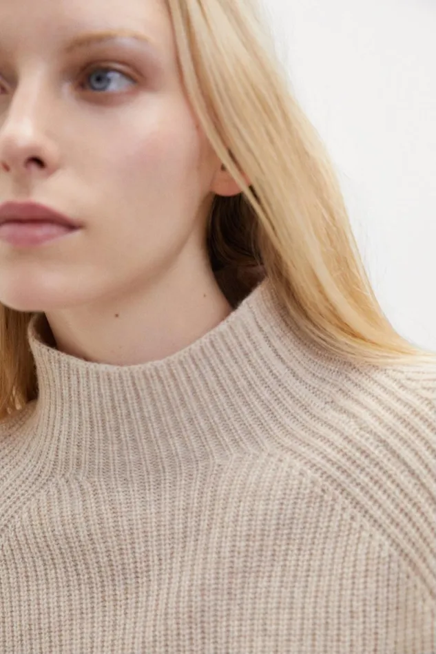 Women Brown Ginko Knitted Jumper Ecoalf Knitwear