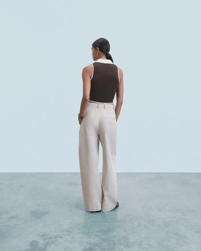 Women Cashmere Sweaters From Future Bicolor Sleeveless Sweater Chocolate