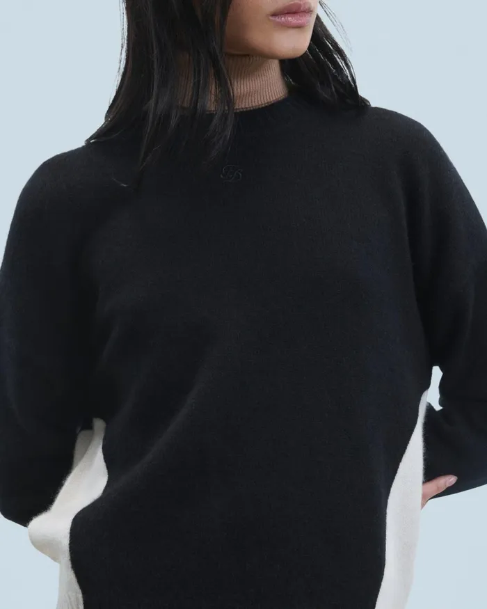 Women Cashmere Sweaters From Future Crewneck Sweater Black