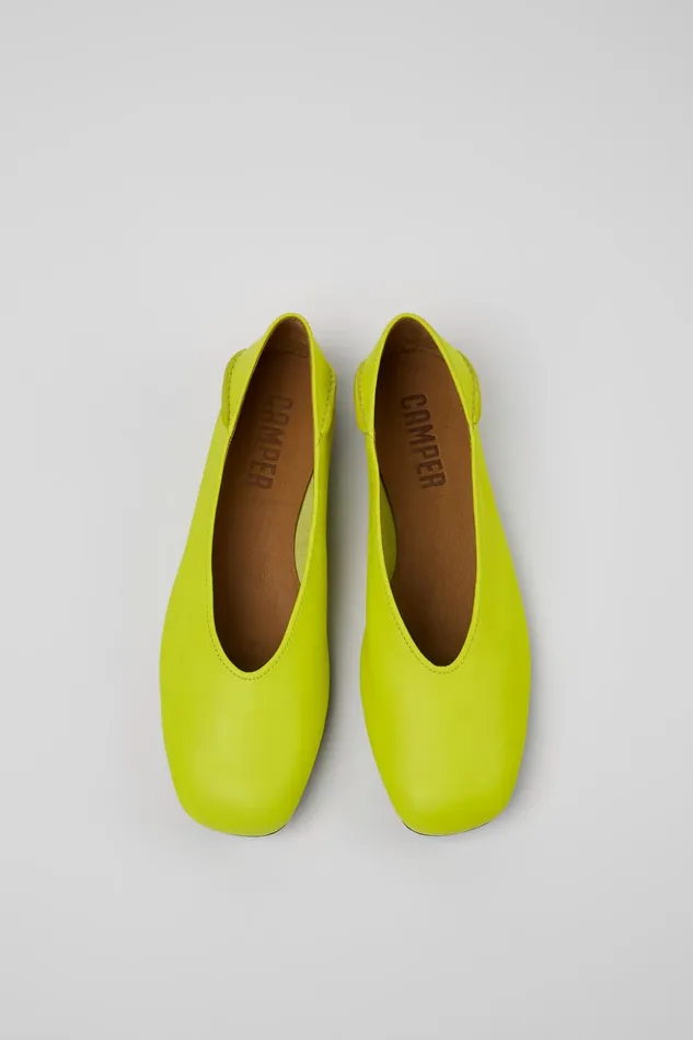 Women Casi Myra Yellow Leather Ballerinas Camper Ballerinas Women Casi Myra Yellow Leather Ballerinas Camper Ballerinas