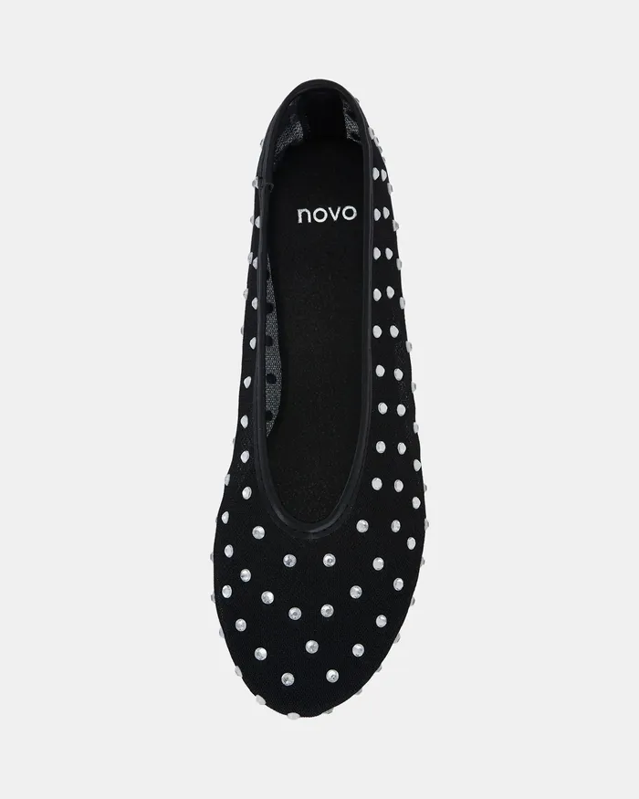 Women Casuals NOVO Shoes CODA BLACK Ballet Flats