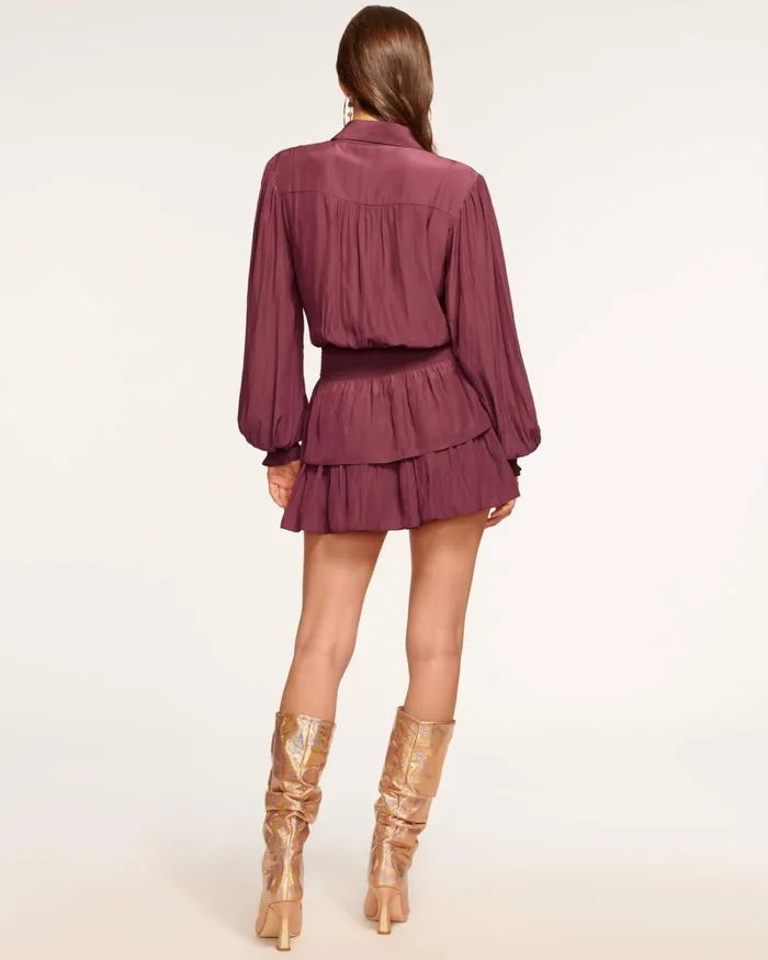 Women Charlie Button Down Mini Dress Poppy Pink Ramy Brook Dresses Women Charlie Button Down Mini Dress Poppy Pink Ramy Brook Dresses