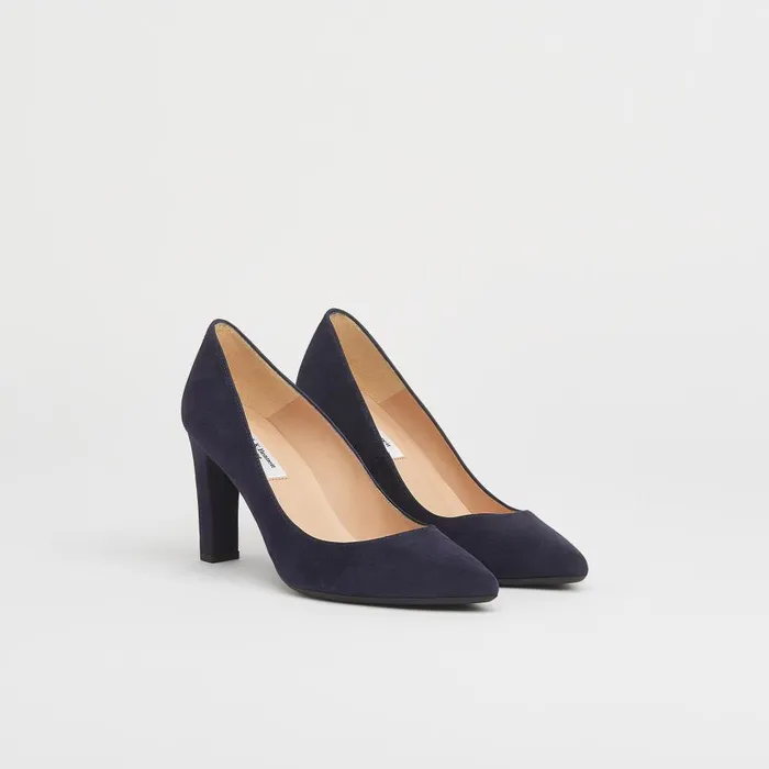 Women Court Shoes LKBennett Tess Navy Suede Courts Navy Blue Women Court Shoes LKBennett Tess Navy Suede Courts Navy Blue