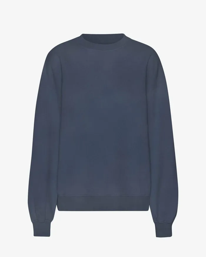 Women Crewneck Sweatshirts Colorful Standard Organic Oversized Crew Neptune Blue