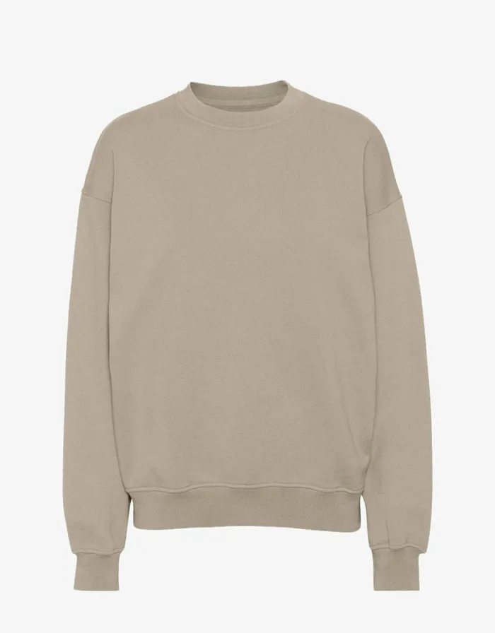 Women Crewneck Sweatshirts Colorful Standard Organic Oversized Crew Oyster Grey Women Crewneck Sweatshirts Colorful Standard Organic Oversized Crew Oyster Grey