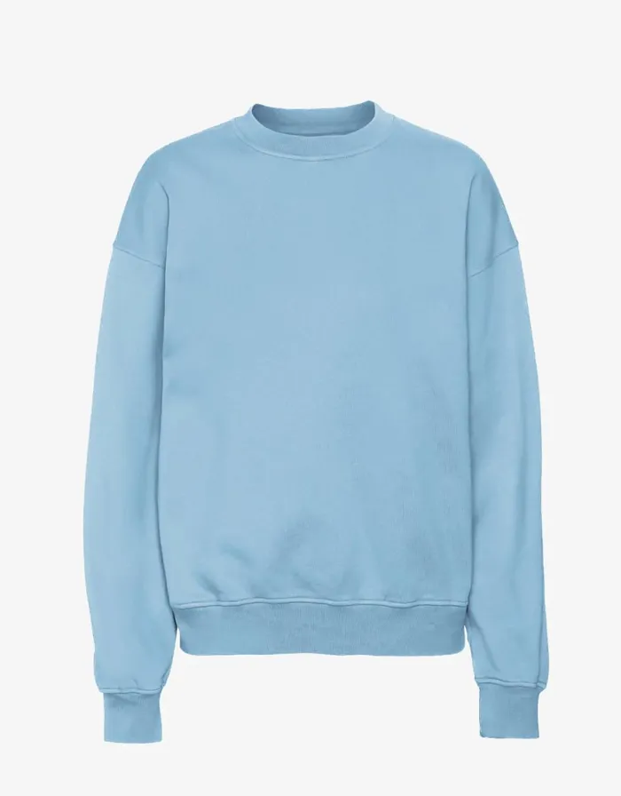 Women Crewneck Sweatshirts Colorful Standard Organic Oversized Crew Seaside Blue Women Crewneck Sweatshirts Colorful Standard Organic Oversized Crew Seaside Blue