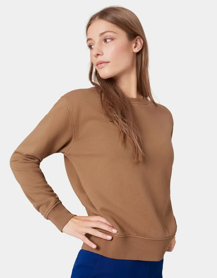 Women Crewneck Sweatshirts Colorful Standard Women Classic Organic Crew Ocean Green