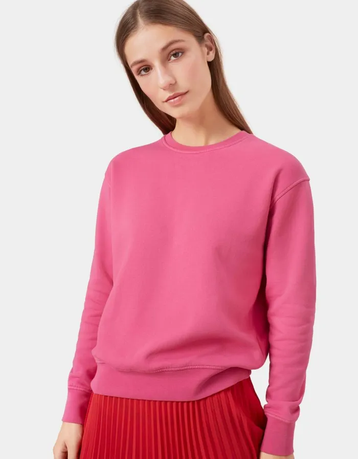 Women Crewneck Sweatshirts Colorful Standard Women Classic Organic Crew Sapphire Blue