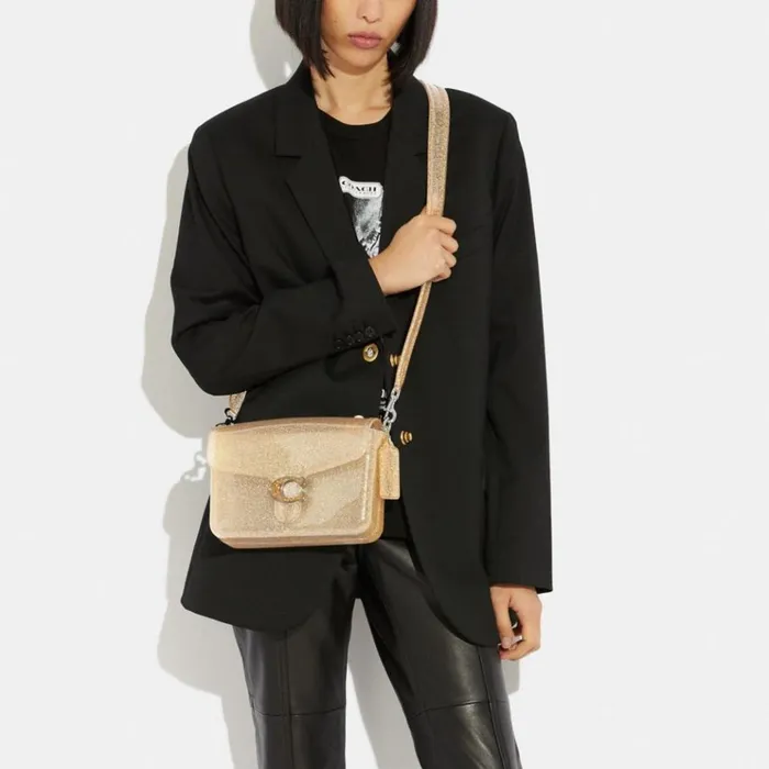 Women Crossbody Bags Coach Jelly Tabby Silvergold