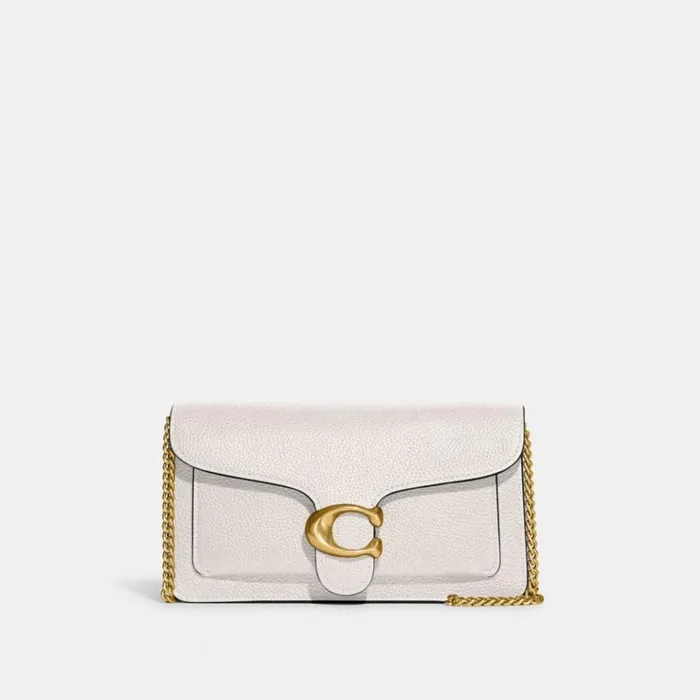 Women Crossbody Bags Coach Tabby Chain Clutch Brasschalk