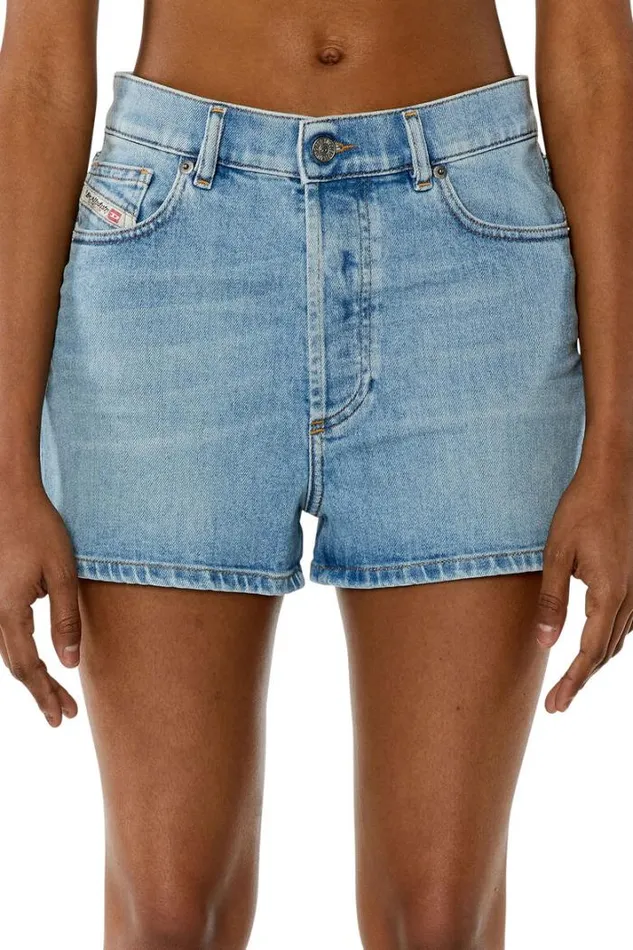 Women DGer Light Blue Diesel Trousers And Shorts Women DGer Light Blue Diesel Trousers And Shorts