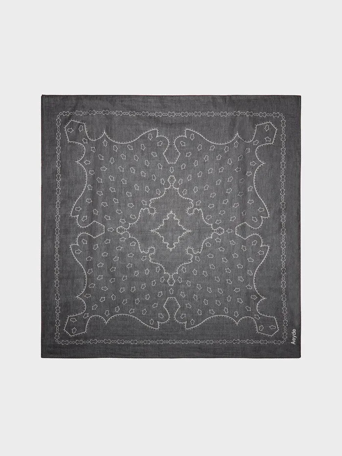 Women Dallas Printed Cotton And Silk Scarf Aeyde Scarves
