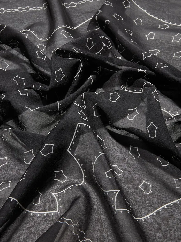 Women Dallas Printed Cotton And Silk Scarf Aeyde Scarves Women Dallas Printed Cotton And Silk Scarf Aeyde Scarves