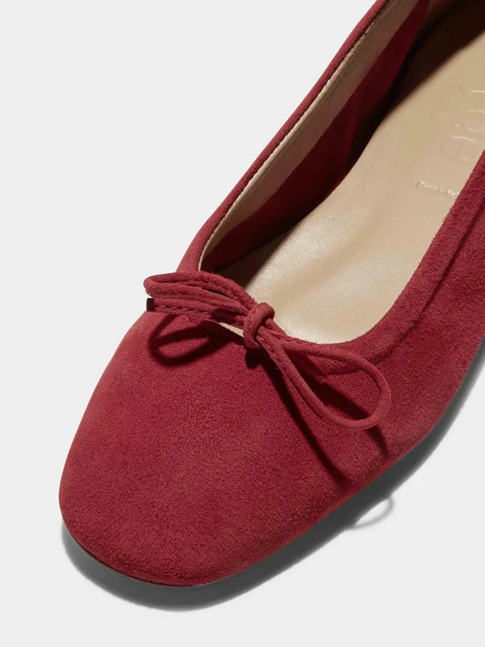 Women Delfina Kid Suede Ballet Flats Aeyde Ballet Flats