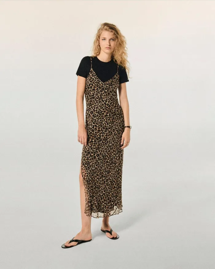 Women Dresses and Jumpsuits From Future Long Chiffon Strap Dress Winter Leopard Women Dresses and Jumpsuits From Future Long Chiffon Strap Dress Winter Leopard