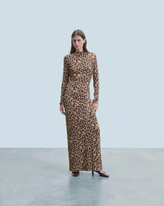 Women Dresses and Jumpsuits From Future Long Jersey Long Sleeve Dress Hot Leopard Women Dresses and Jumpsuits From Future Long Jersey Long Sleeve Dress Hot Leopard