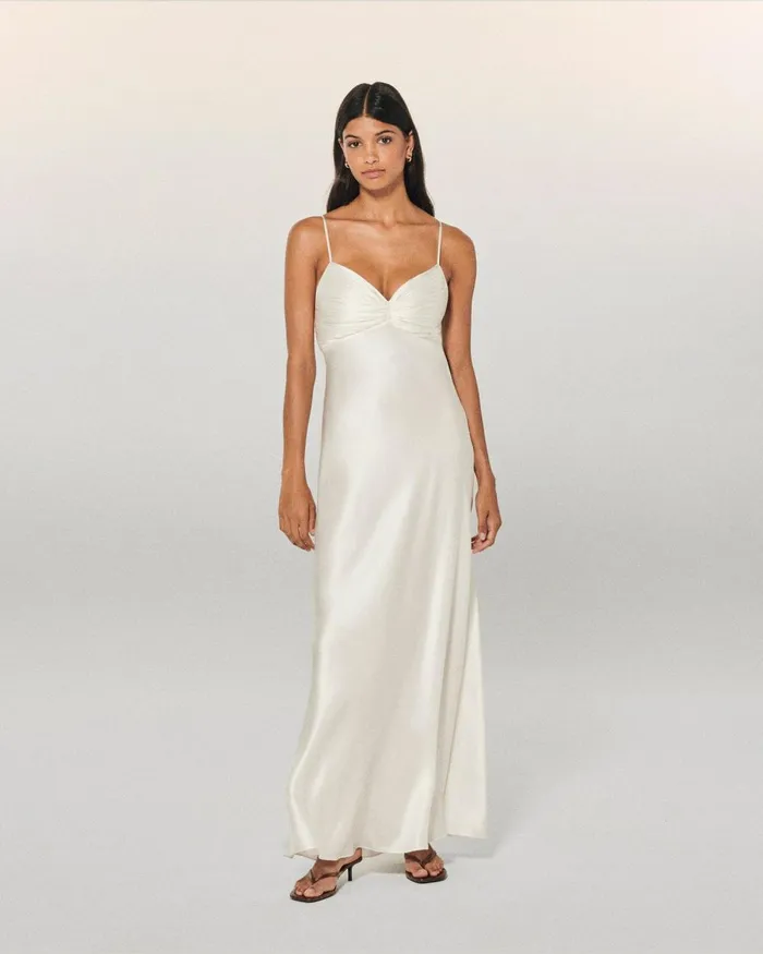 Women Dresses and Jumpsuits From Future Rosa Long Strap Dress White