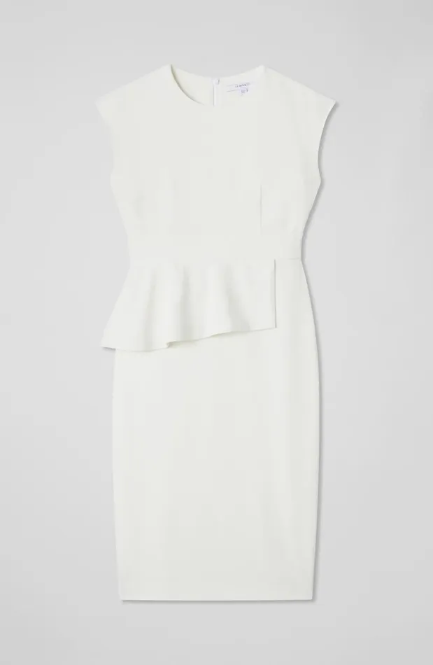Women Dresses LKBennett Mia Ivory Dress With LENZING ECOVERO Viscose Ivory