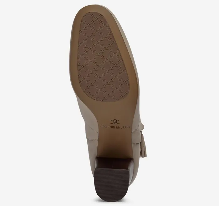 Women Eleanor SideZip Bootie Beige Calfskin JohnstonandMurphy Heels and Platform Wedges Women Eleanor SideZip Bootie Beige Calfskin JohnstonandMurphy Heels and Platform Wedges